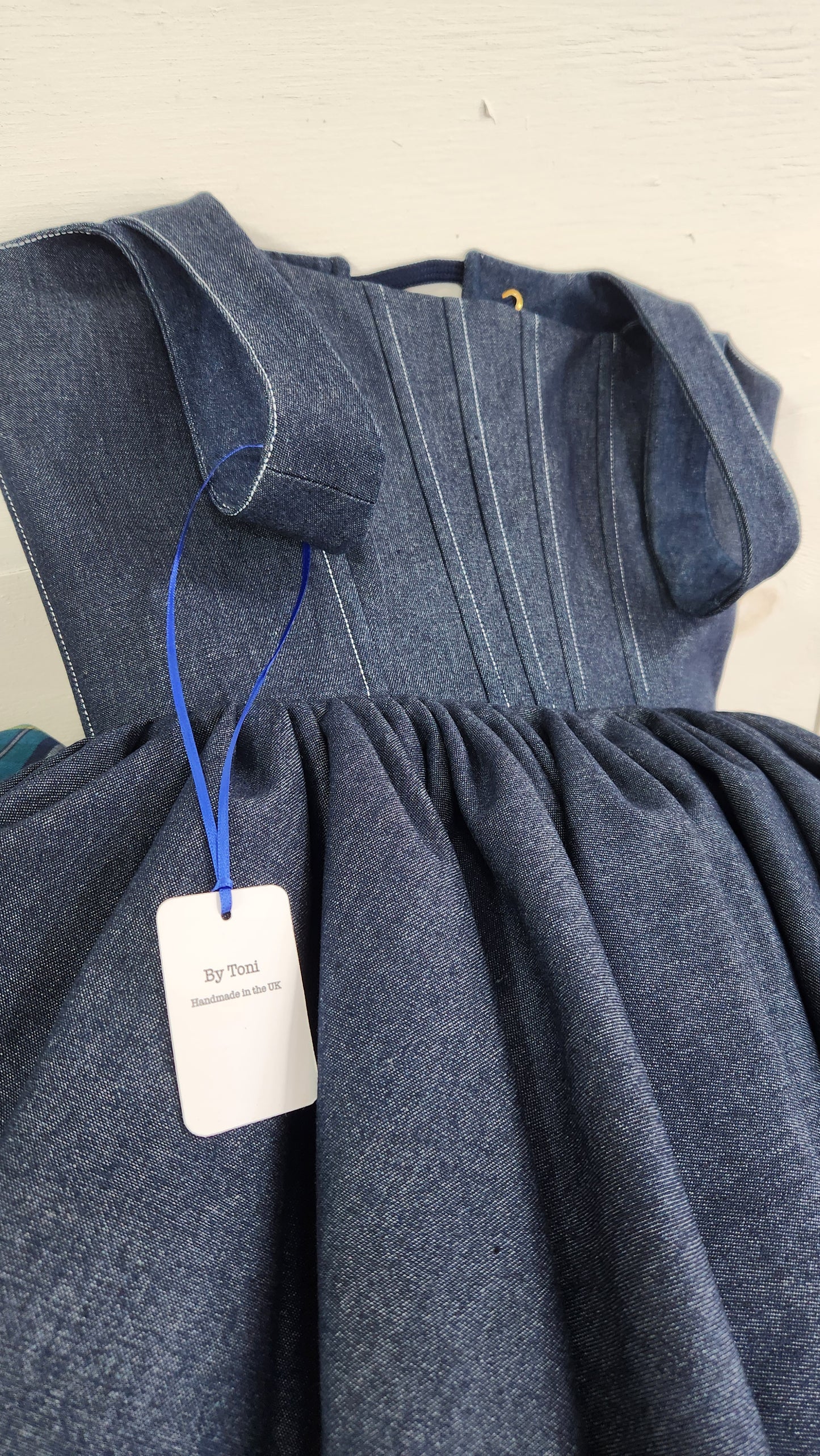 Dark denim mini dress