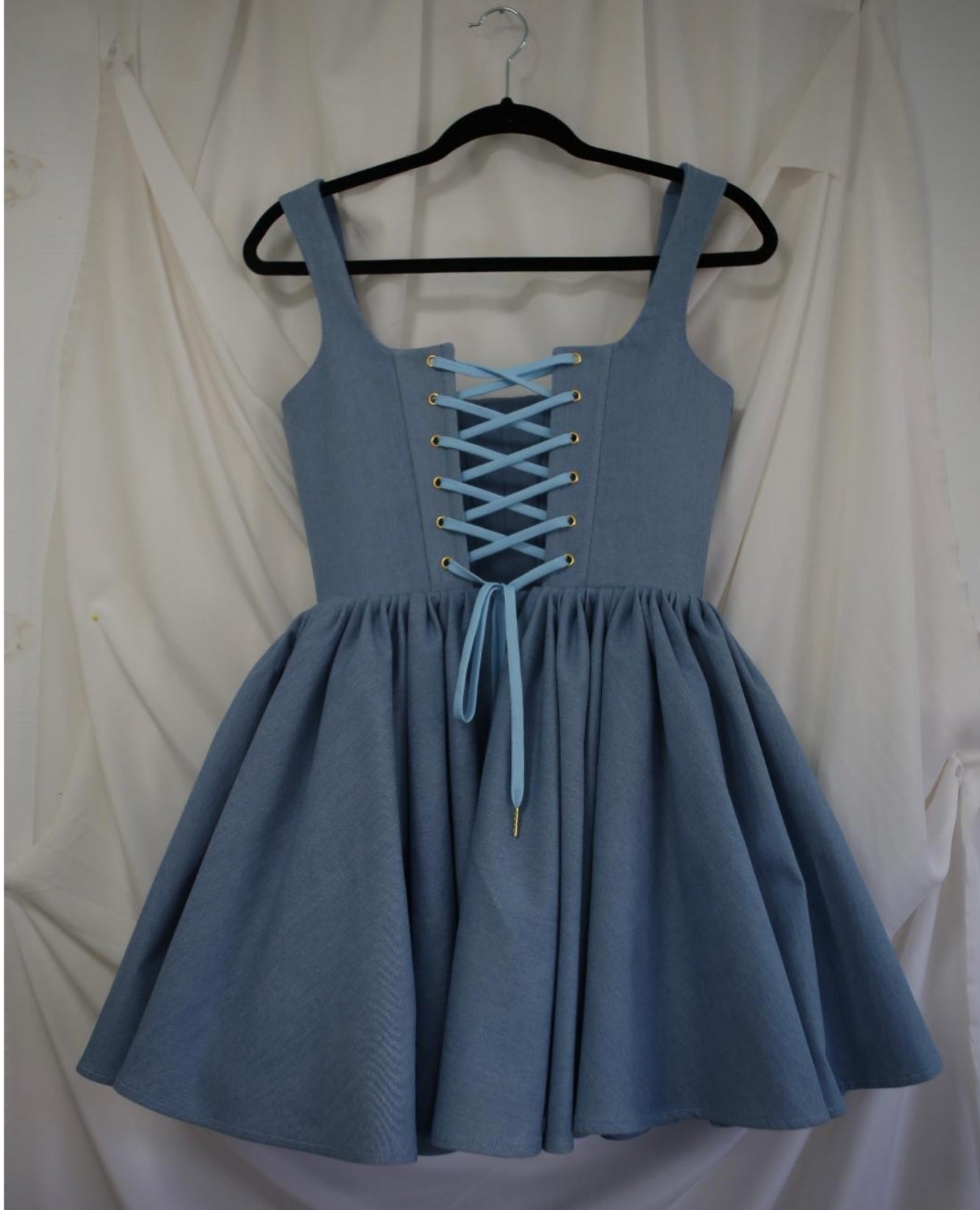 Denim mini dress