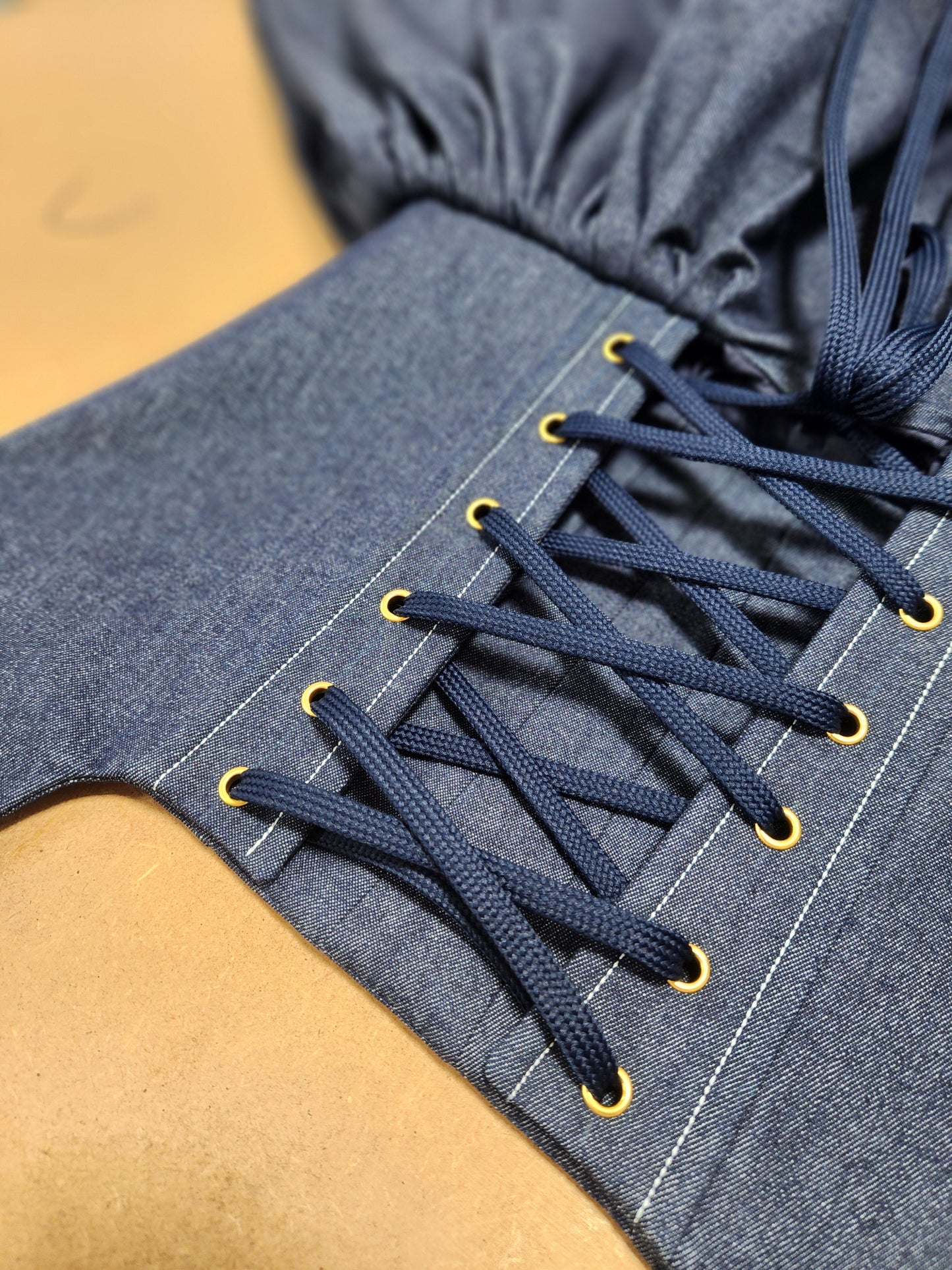 Dark denim mini dress