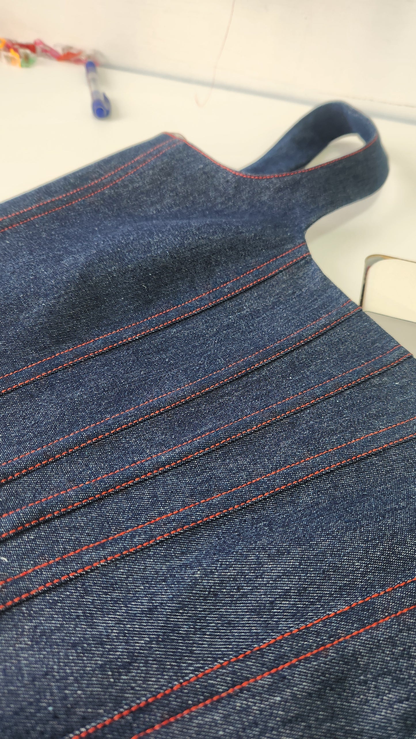 The Red stitch mini