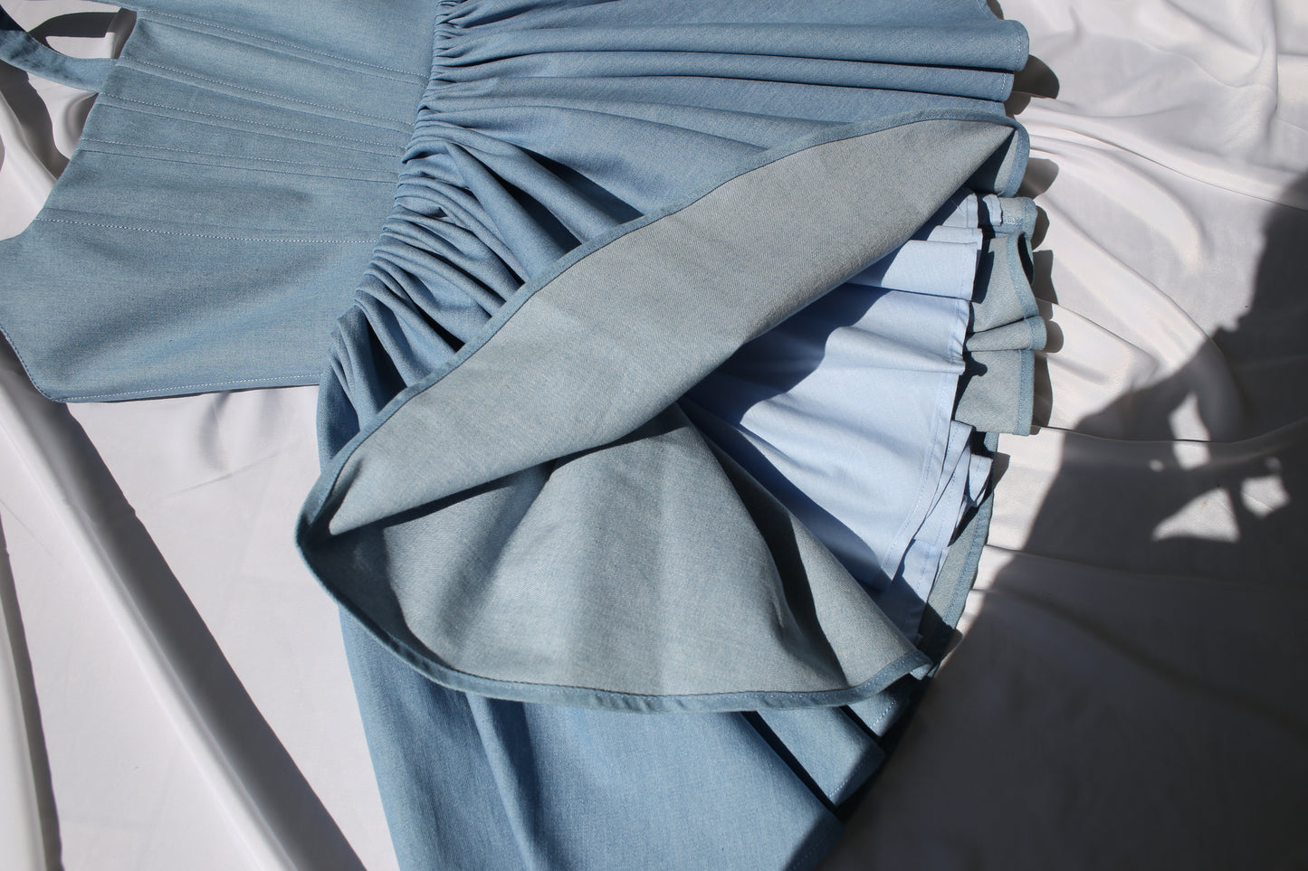 Denim mini dress