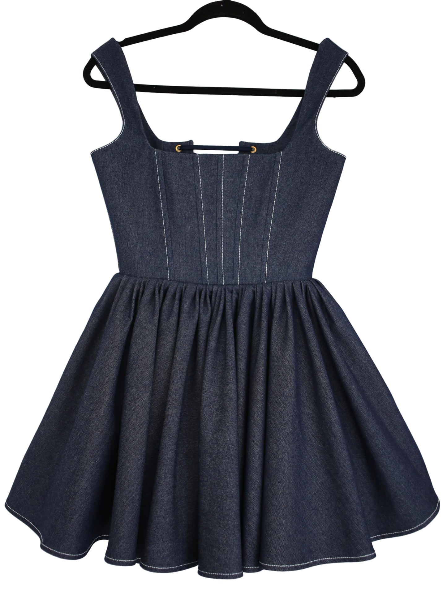 Dark denim mini dress