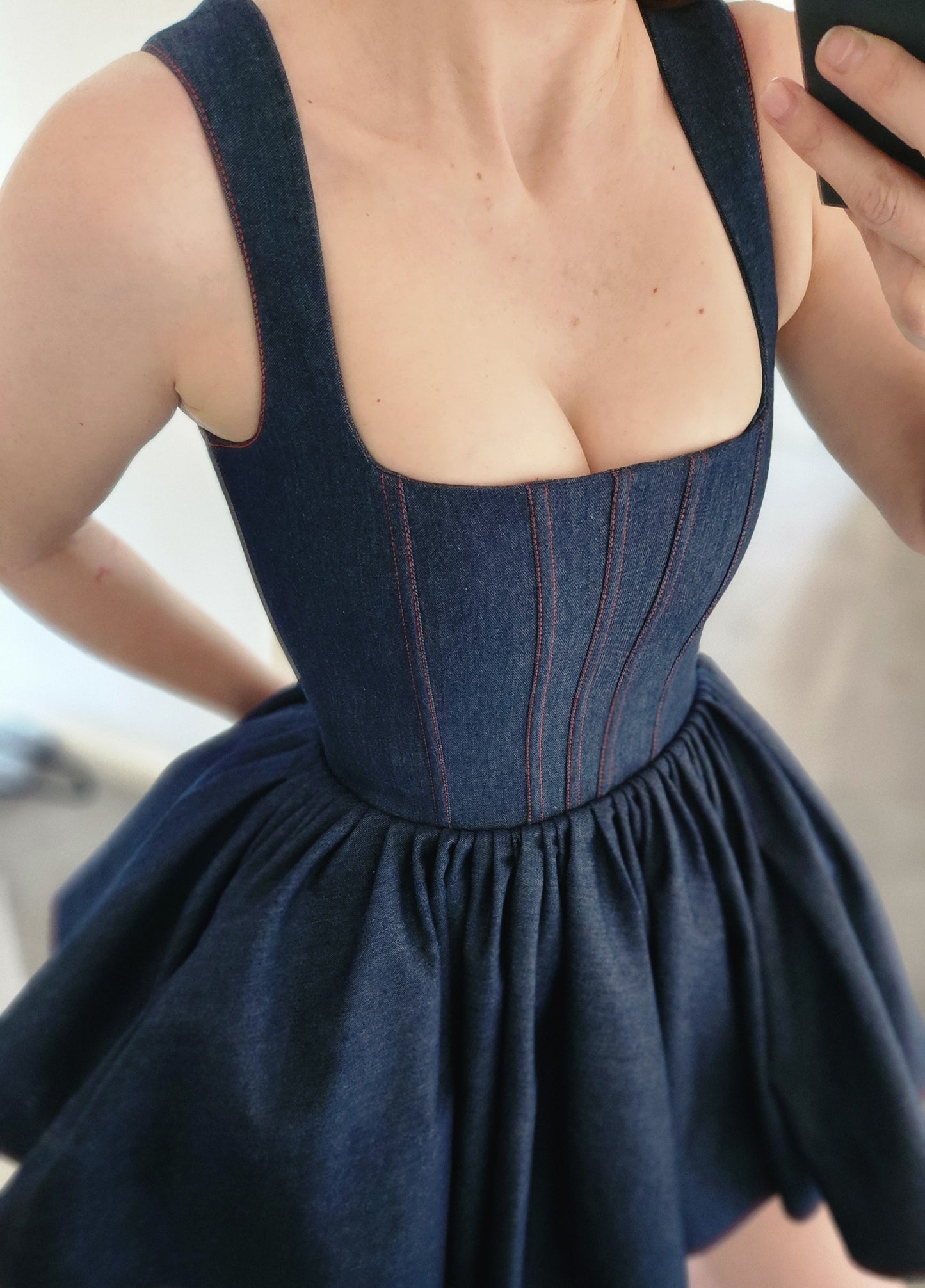 The Red stitch mini